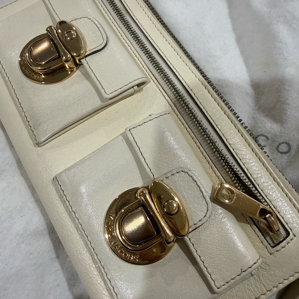 Marc by Marc Jacobs white cream wallet clutch - Picture 10 of 13